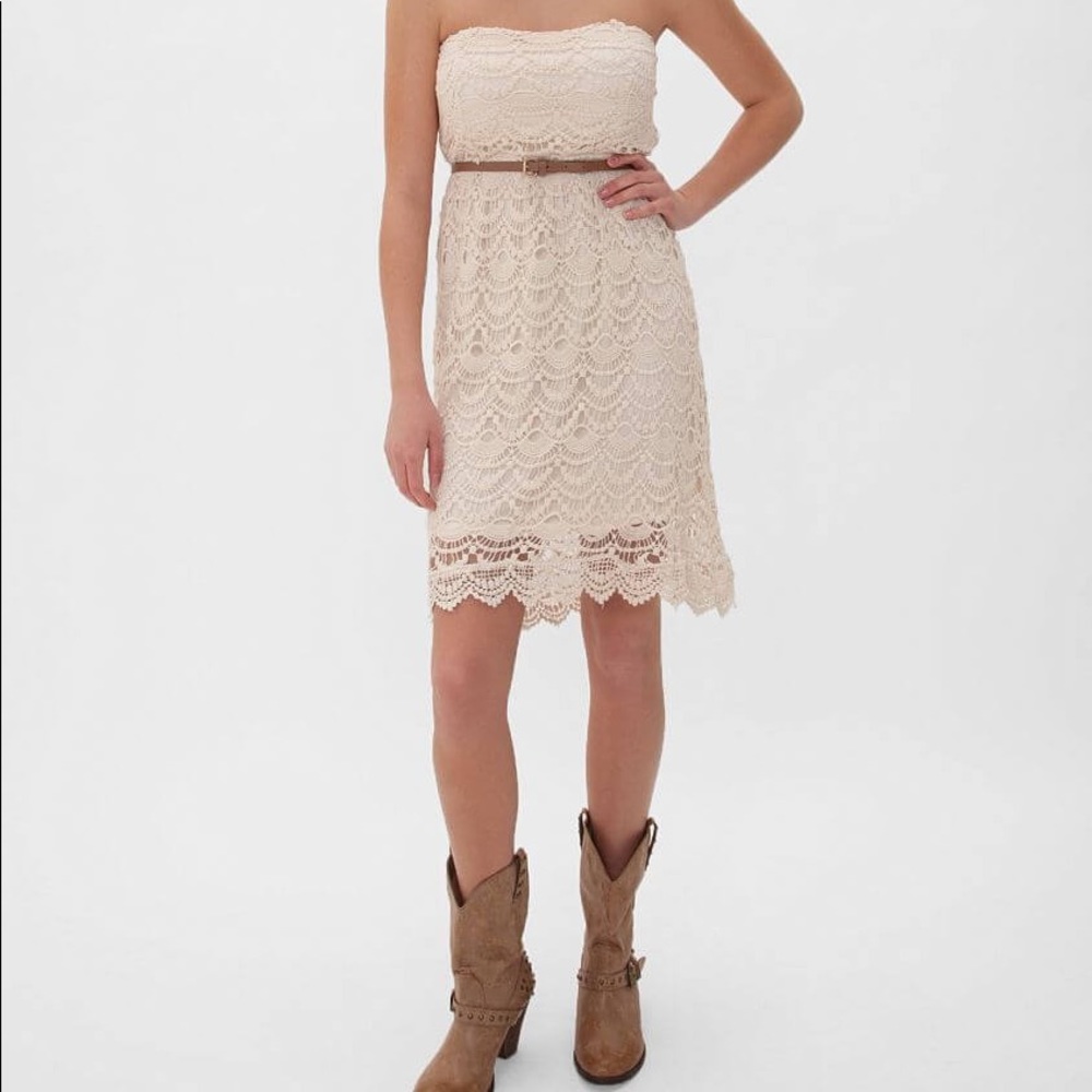Ultra Pink Crochet Tube Top Dress